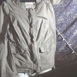 Free people size 8 military green jacket